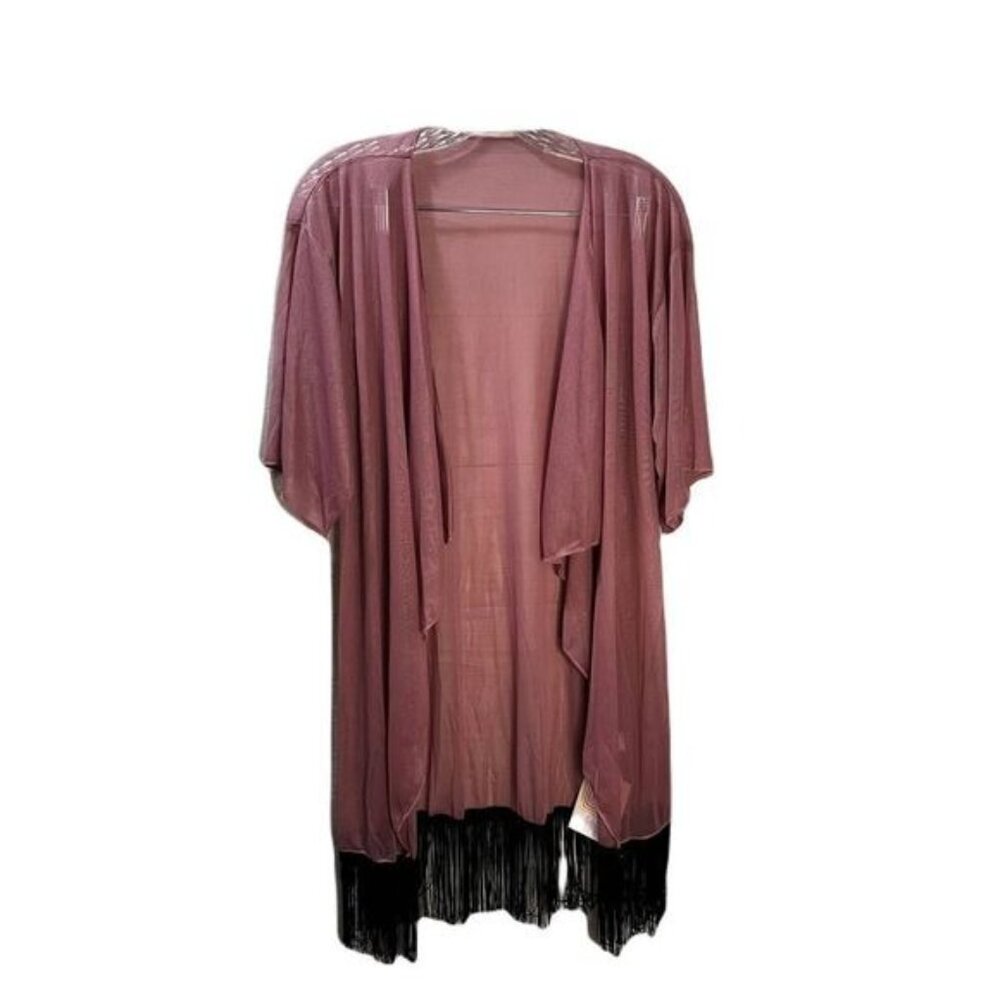 NEW‎ Fringe Kimono Swimsuit Cover Up Small